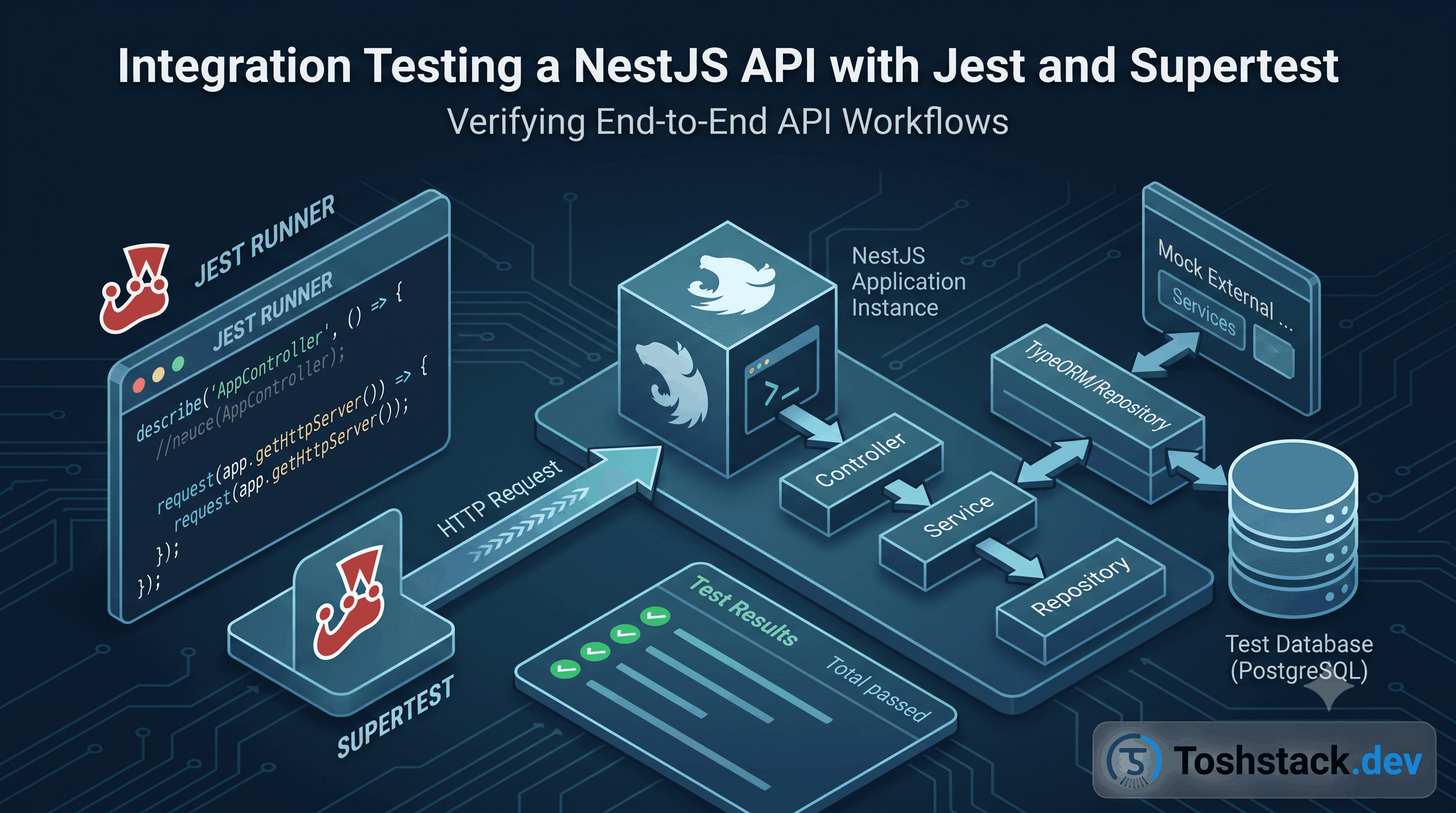 Integration Testing a NestJS API with Jest and Supertest