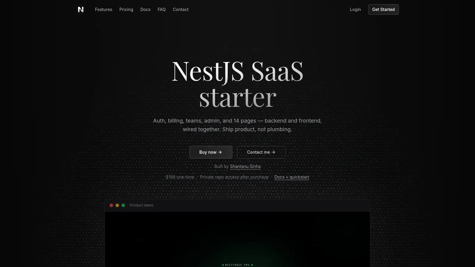 NestJS SaaS Starter Kit